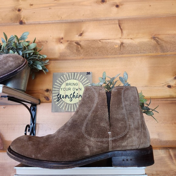 John Varvatos Star USA Waverly Suede Calf Leather Chelsea Boots A660B Size 10.5 main image 8